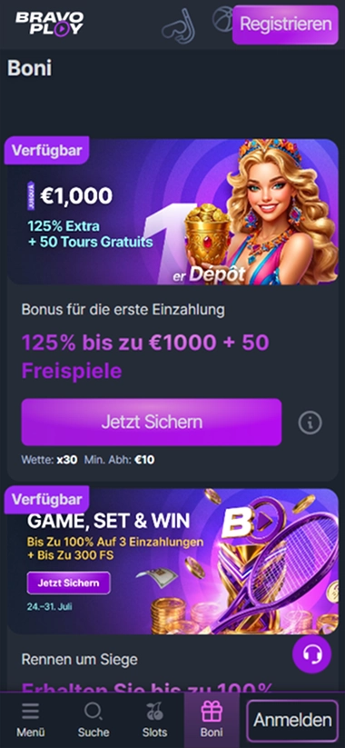 screen-2 Mobile Boni Seite Willkommensbonus Turnier