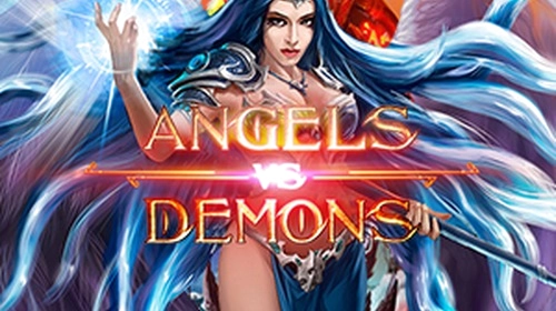 slot-8 Angels vs Demons Kriegerin blaue Haare Stab